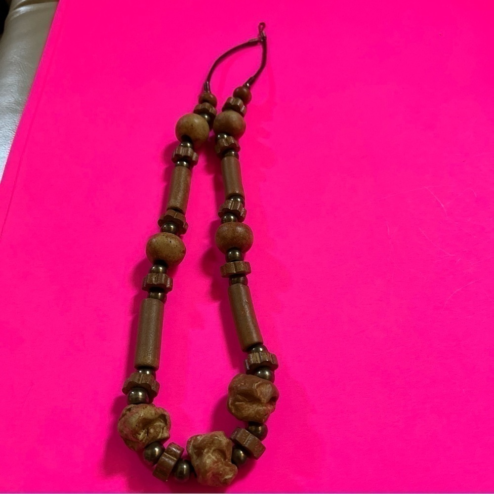 Native American Necklace Brownstone View 2